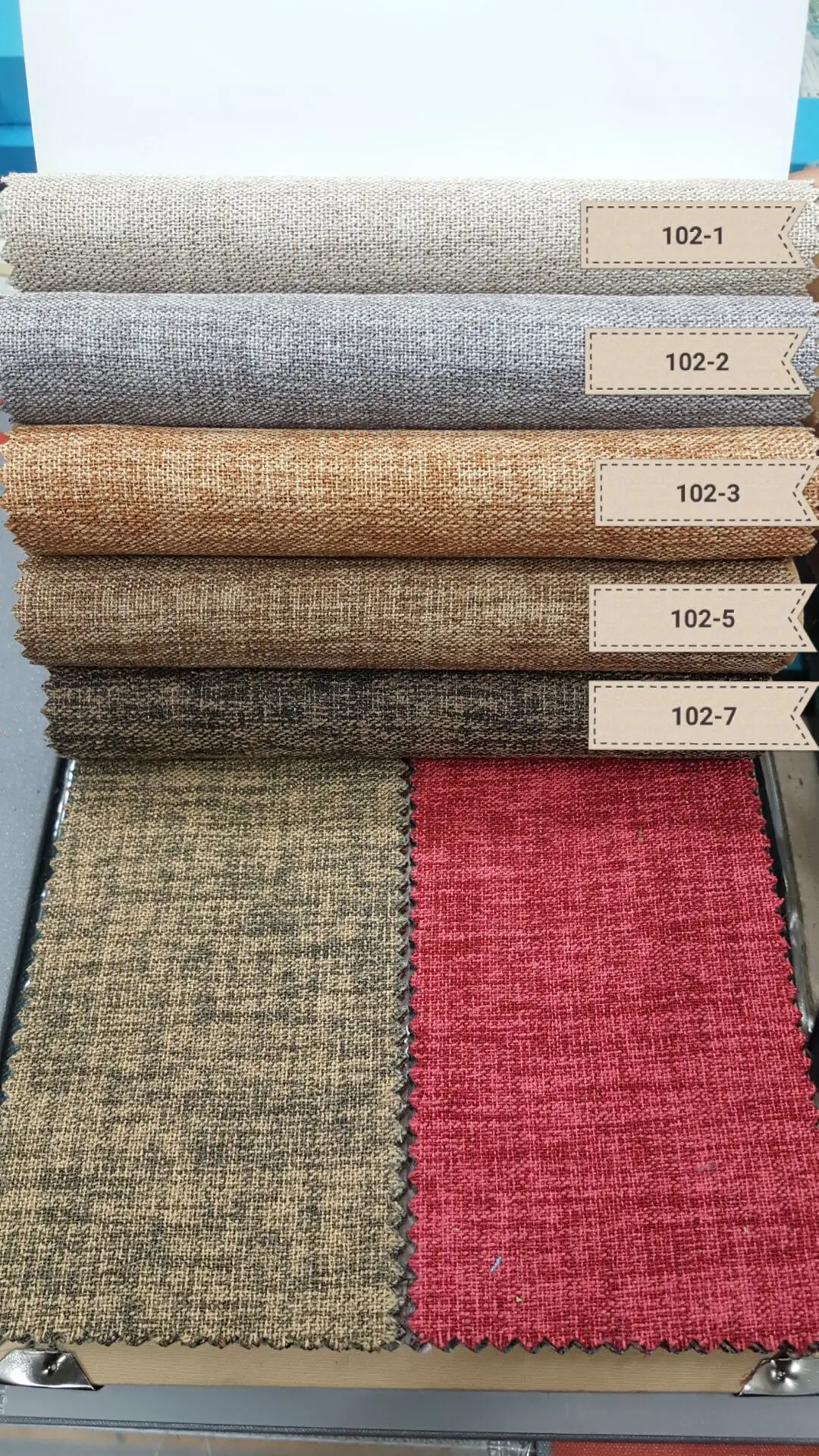 Linen blackout simple textile design for curtain wall system