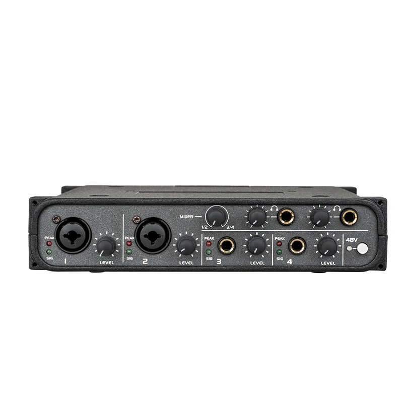 UT-44al lane professional recording studio 2-in/2-out USB audio interface with studio-quality sound, Black
UT-44al lane professional recording studio 2-in/2-out USB audio interface with studio-quality sound, Black