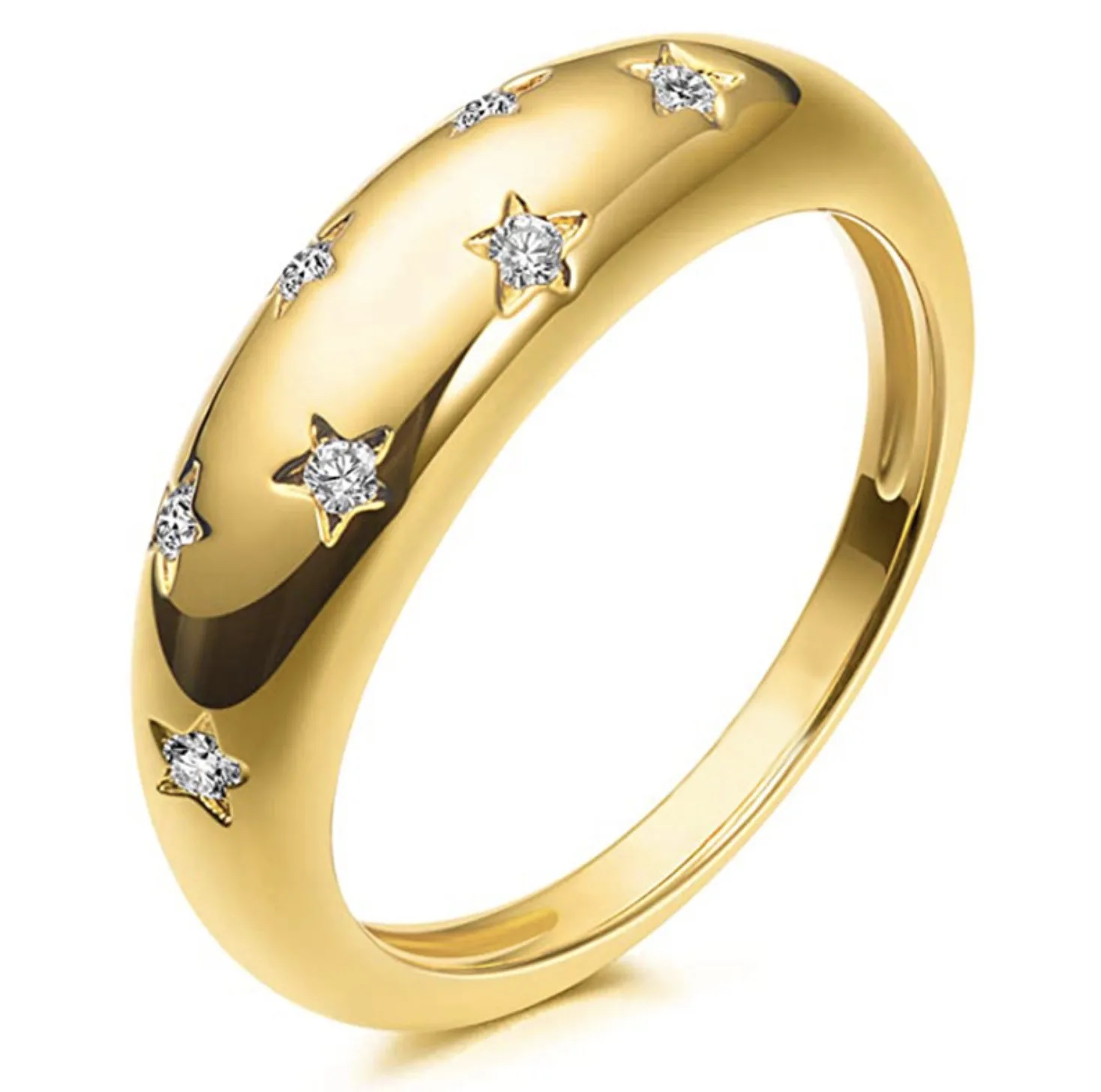2021 Hot Selling Large Geometric Star Zircon Ring Gold Chunky Star Dome Ring, Gold color
2021 Hot Selling Large Geometric Star Zircon Ring Gold Chunky Star Dome Ring, Gold color