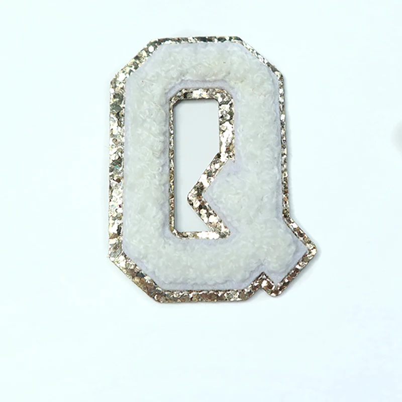 Custom Embroided Logo Various Alphabet Glitter Letter Patches Adhesive Military chenille Patch
Custom Embroided Logo Various Alphabet Glitter Letter Patches Adhesive Military chenille Patch