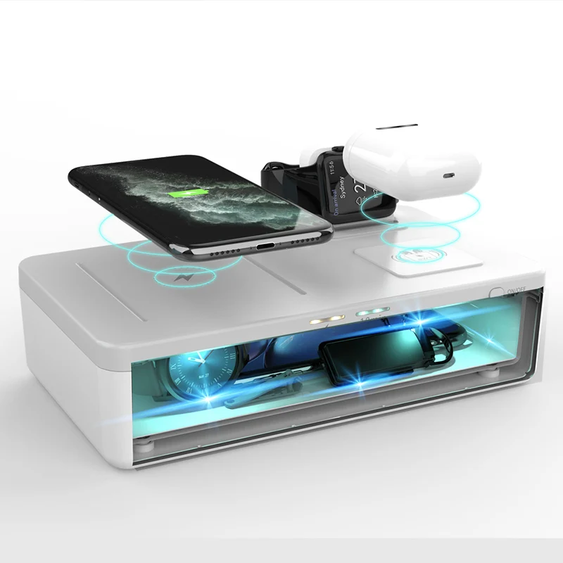 Amazon Top Seller 2020 Uv Sterilizer Phone Charger 5 in 1 Multi-function 15W Sterilizer Box For Travel
Amazon Top Seller 2020 Uv Sterilizer Phone Charger 5 in 1 Multi-function 15W Sterilizer Box For Travel