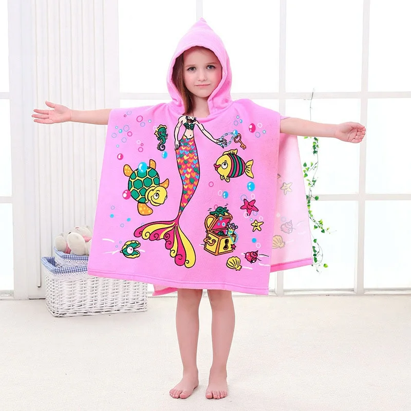 Mermaid Design Hooded Bath Towel Wrap For Girls Ultra Soft Super Absorbent Kids Hooded Beach Towel Use for Bath/Beach Swim
Mermaid Design Hooded Bath Towel Wrap For Girls Ultra Soft Super Absorbent Kids Hooded Beach Towel Use for Bath/Beach Swim