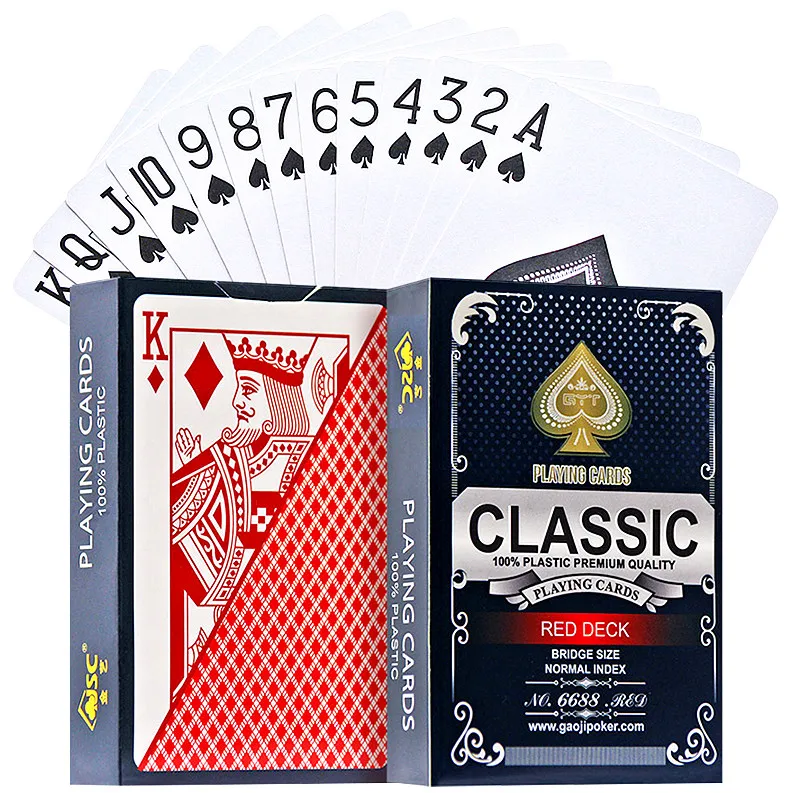 Plastic Cards Creative Bridge Cards Wholesale 100% PVC Waterproof Anti-folding Poker Adult Sohapoker, Red/blue
Plastic Cards Creative Bridge Cards Wholesale 100% PVC Waterproof Anti-folding Poker Adult Sohapoker, Red/blue