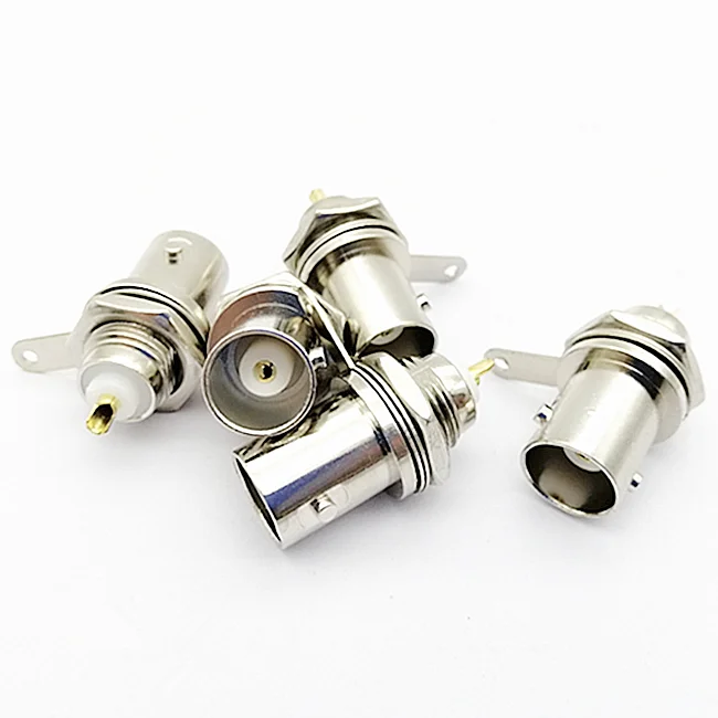 Straight BNC Female Solder Type Connector for CCTV Coaxial Cable