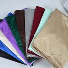 Muslim women headscarf silk feel luxury embossed paisley satin shawl plain hijab