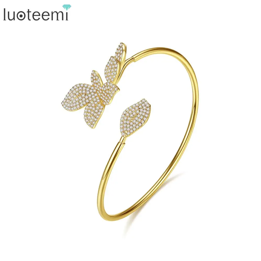 LUOTEEMI Flower Adjustable Bangles Real Gold Plated Bangles for Women Fashion Jewelry
LUOTEEMI Flower Adjustable Bangles Real Gold Plated Bangles for Women Fashion Jewelry