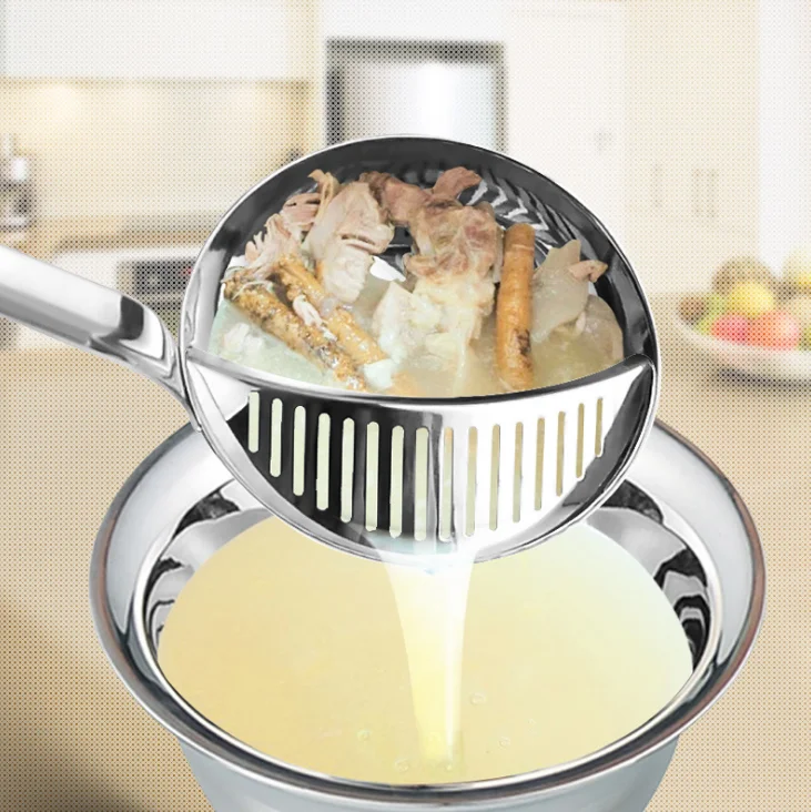 Kitchen Utensils Wholesale 304 Stainless Steel Soup Ladle Hot Pot Ladle Big Colander, Long Handle Kitchen Utensils, Silver
Kitchen Utensils Wholesale 304 Stainless Steel Soup Ladle Hot Pot Ladle Big Colander, Long Handle Kitchen Utensils, Silver