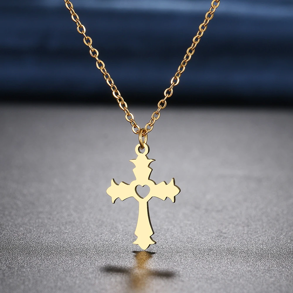 Stainless Steel Necklaces Irregular Heart Cross Pendants Chain Choker Jewellery Fashion Necklace For Women Jewelry Wedding Gifts, Silver gold
Stainless Steel Necklaces Irregular Heart Cross Pendants Chain Choker Jewellery Fashion Necklace For Women Jewelry Wedding Gifts, Silver gold