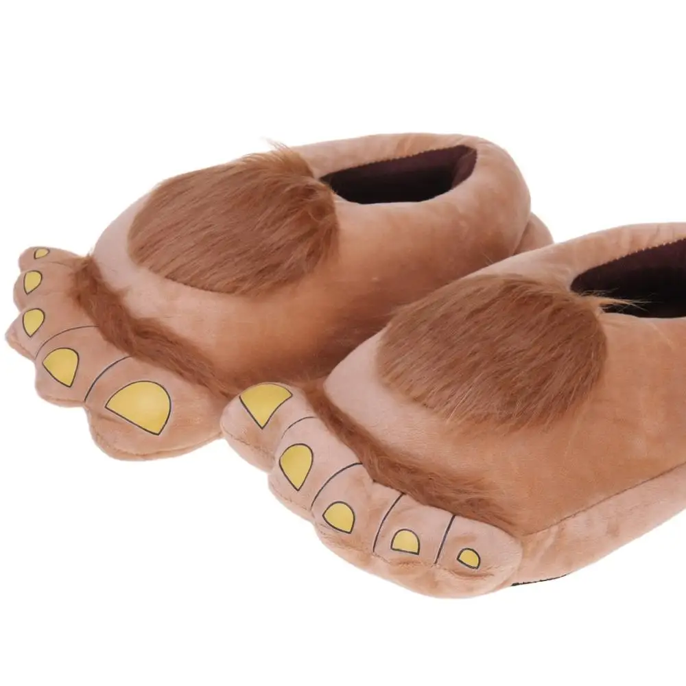 Lovely warm home cotton slippers winter Creative hobbit Big feet indoor floor home shoes
Lovely warm home cotton slippers winter Creative hobbit Big feet indoor floor home shoes