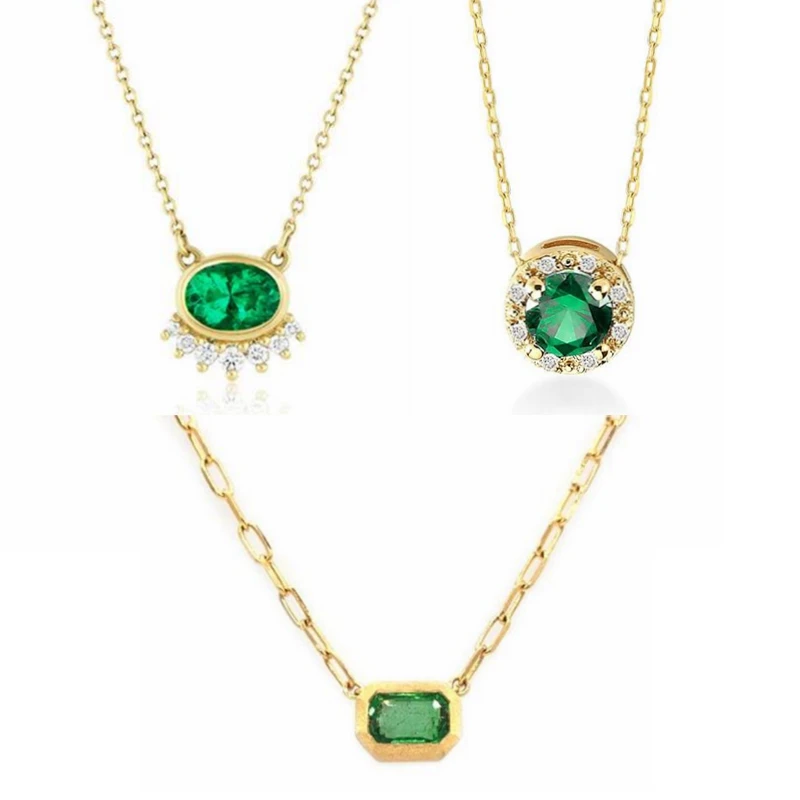 Carline wholesale 925 sterling silver fine round emerald zircon necklace luxury bijoux femme jewelry for women girl gift
Carline wholesale 925 sterling silver fine round emerald zircon necklace luxury bijoux femme jewelry for women girl gift