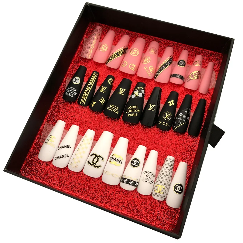 custom your own logo nails packaging box new design Full-Covered long press on luxury false nails
custom your own logo nails packaging box new design Full-Covered long press on luxury false nails