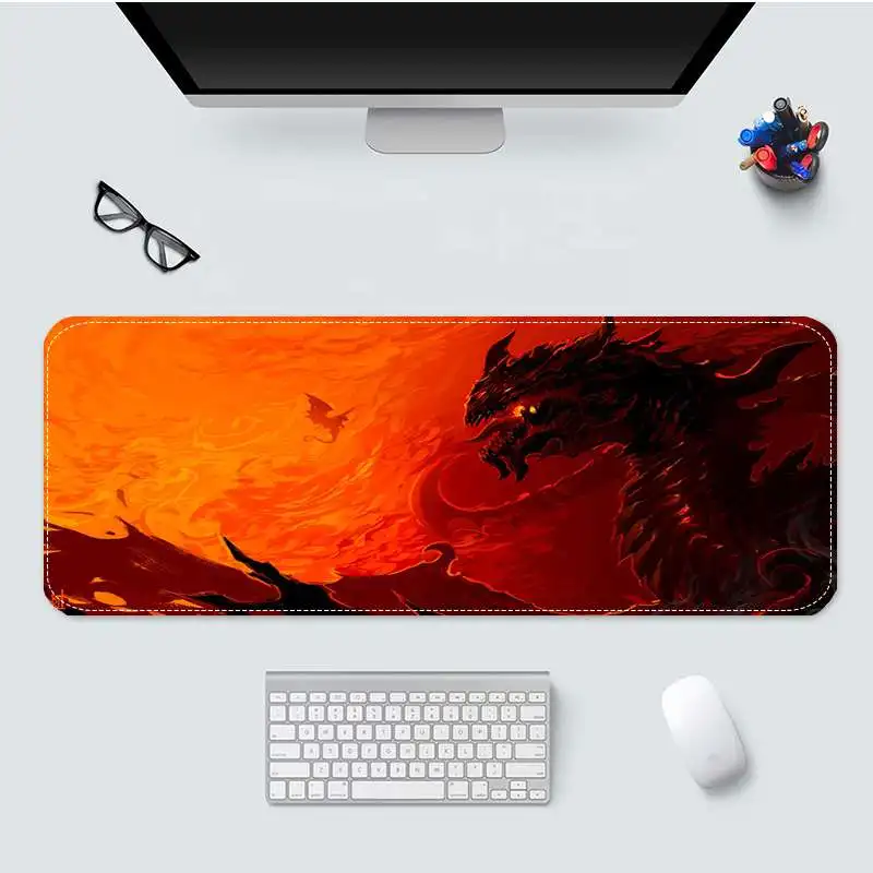 Cute Red Dragon New Design Silicone Anti-slip Desk Table gaming mouse pad Size for 400x900x2mm, Oem
Cute Red Dragon New Design Silicone Anti-slip Desk Table gaming mouse pad Size for 400x900x2mm, Oem