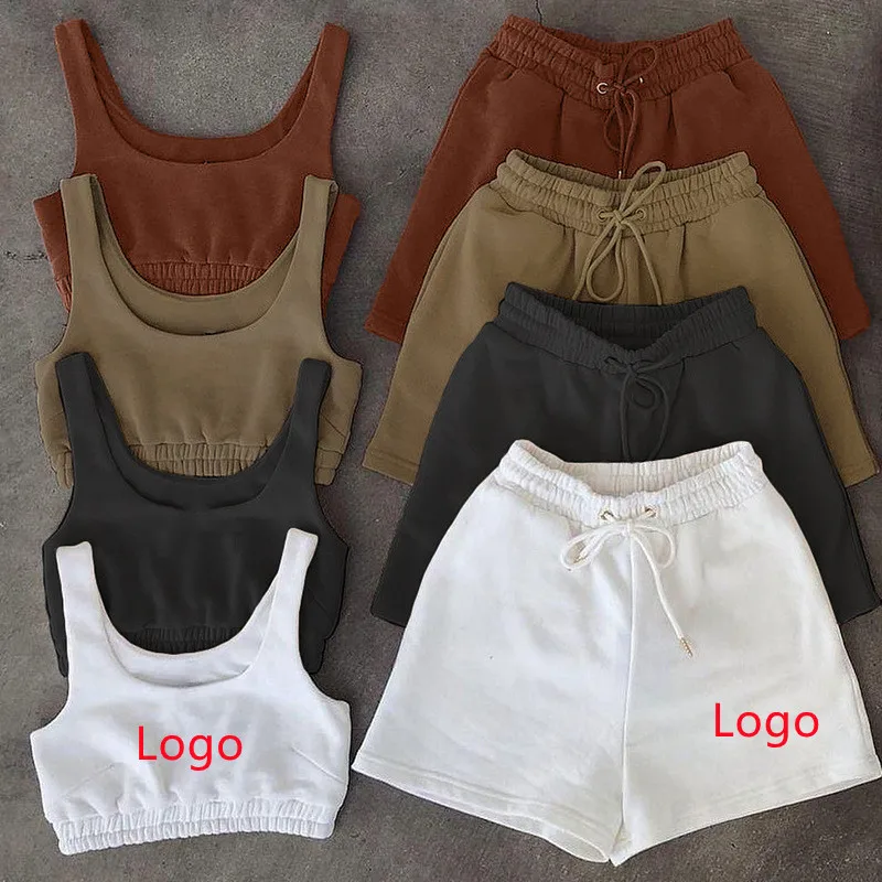 Custom Clothing Vendor Logo Solid Color Cotton 2 Pieces Tank Top Short Set Women Clothing Summer Set, As pictures
Custom Clothing Vendor Logo Solid Color Cotton 2 Pieces Tank Top Short Set Women Clothing Summer Set, As pictures