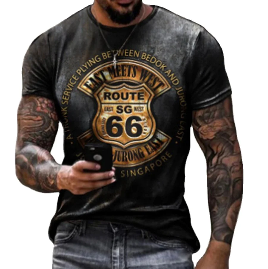 2021 3D printing men's street fashion short sleeves and comfortable bulls shirt and t-shirts with EAST MEETS WEST printing
2021 3D printing men's street fashion short sleeves and comfortable bulls shirt and t-shirts with EAST MEETS WEST printing