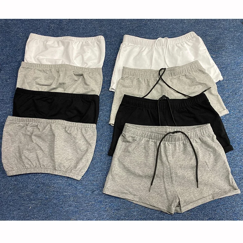 LW-001 2021 Custom logo high quality summer women chest wrap crop top and shorts fitness sets, As picture or customized make
LW-001 2021 Custom logo high quality summer women chest wrap crop top and shorts fitness sets, As picture or customized make