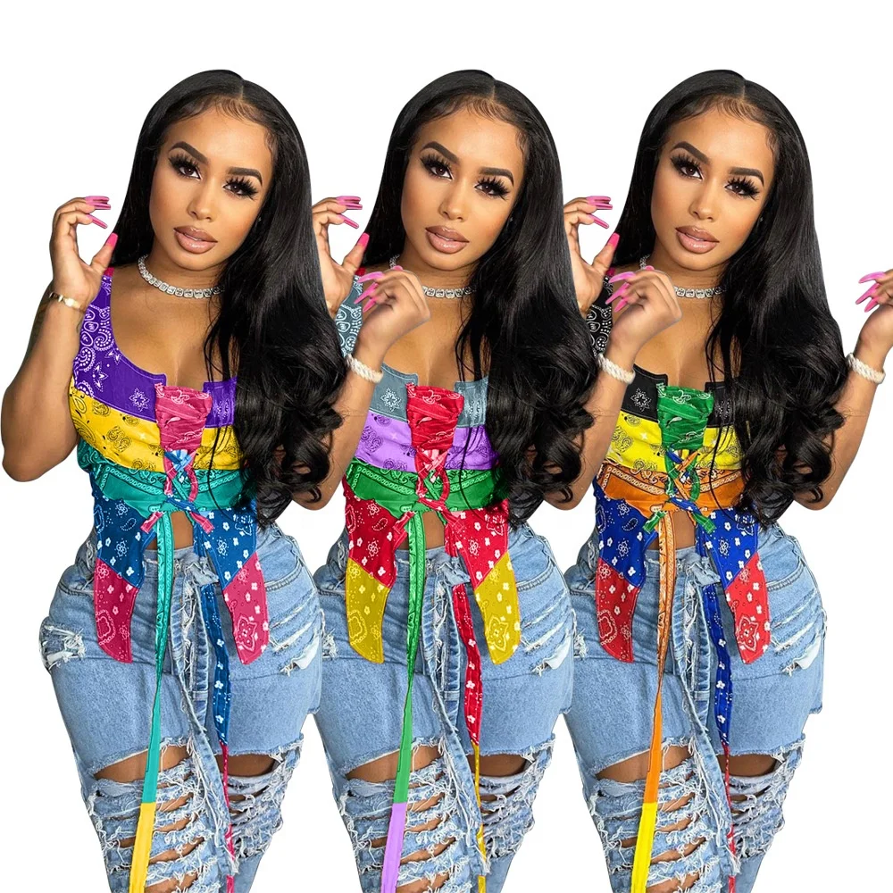 Dvacaman Trendy New Arrivals Womens Summer Top 2021 Sexy 3 Color Sleeveless Patchwork Floral Print Bandage Ladies Summer Tops, Grey
Dvacaman Trendy New Arrivals Womens Summer Top 2021 Sexy 3 Color Sleeveless Patchwork Floral Print Bandage Ladies Summer Tops, Grey