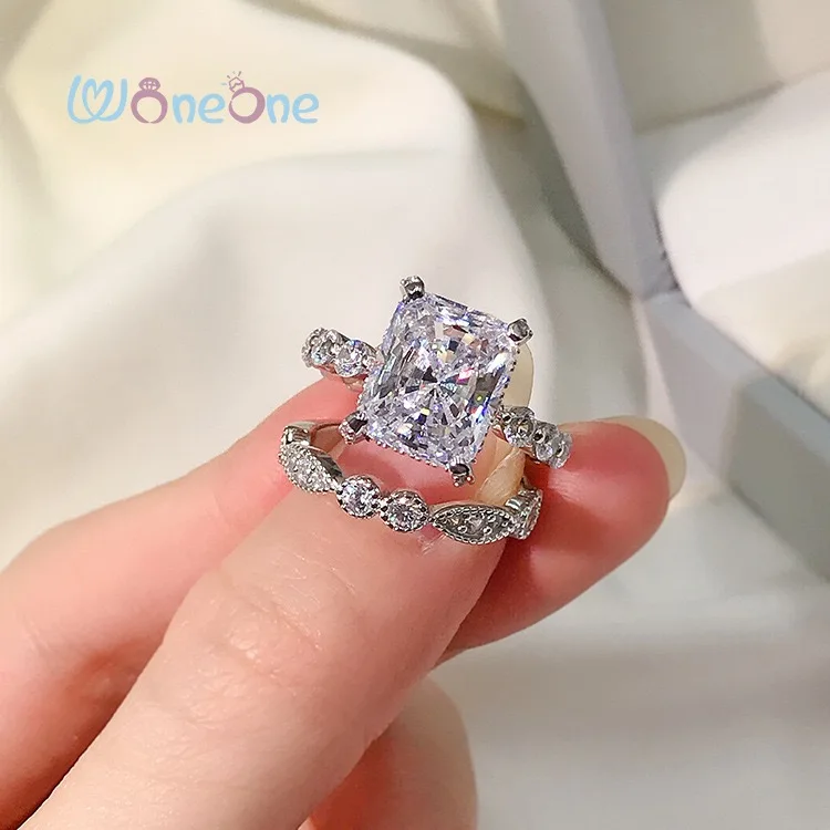 Woneone Luxury Fashion Women Cubic Cz Zirconia Stackable Double 925 Sterling Silver Wedding Engagement Rings
Woneone Luxury Fashion Women Cubic Cz Zirconia Stackable Double 925 Sterling Silver Wedding Engagement Rings