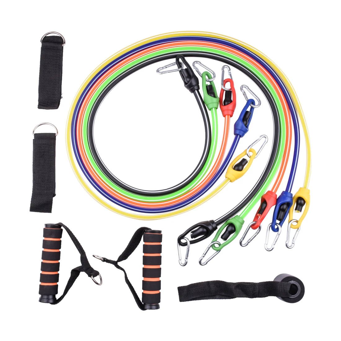 Elastic Resistance Band Set Fitness Gym Pull Rope Exercise Workout Muscle Training Equipment for fit Door Anchor Body Building, Multi colors
Elastic Resistance Band Set Fitness Gym Pull Rope Exercise Workout Muscle Training Equipment for fit Door Anchor Body Building, Multi colors