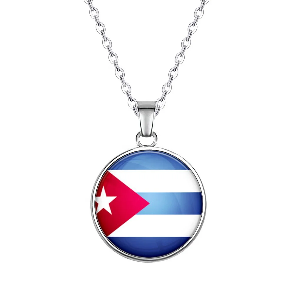 New High Quality 316 Stainless Steel Women Jewelry Pendant Girl Necklace Cuba National Flag Necklace Sublimation Custom Necklace
New High Quality 316 Stainless Steel Women Jewelry Pendant Girl Necklace Cuba National Flag Necklace Sublimation Custom Necklace