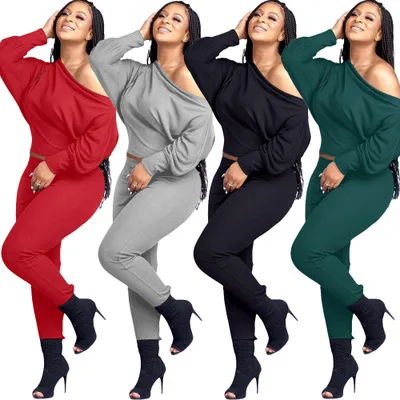 B53657A Wholesale European women clothing casual pure color 2pcs pants set, Black/gray/red/green
B53657A Wholesale European women clothing casual pure color 2pcs pants set, Black/gray/red/green