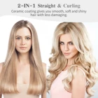 Bestoper professional ceramic flat Iron steam fast electric custom styler salon Ionic 2in1twist straighter hair straightener
