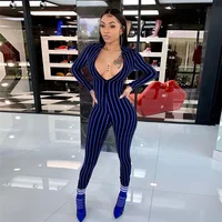 Sexy open chest women bodycon skinny jumpsuit Side Stripe long Sleeve Long Pants drop shipping
Sexy open chest women bodycon skinny jumpsuit Side Stripe long Sleeve Long Pants drop shipping