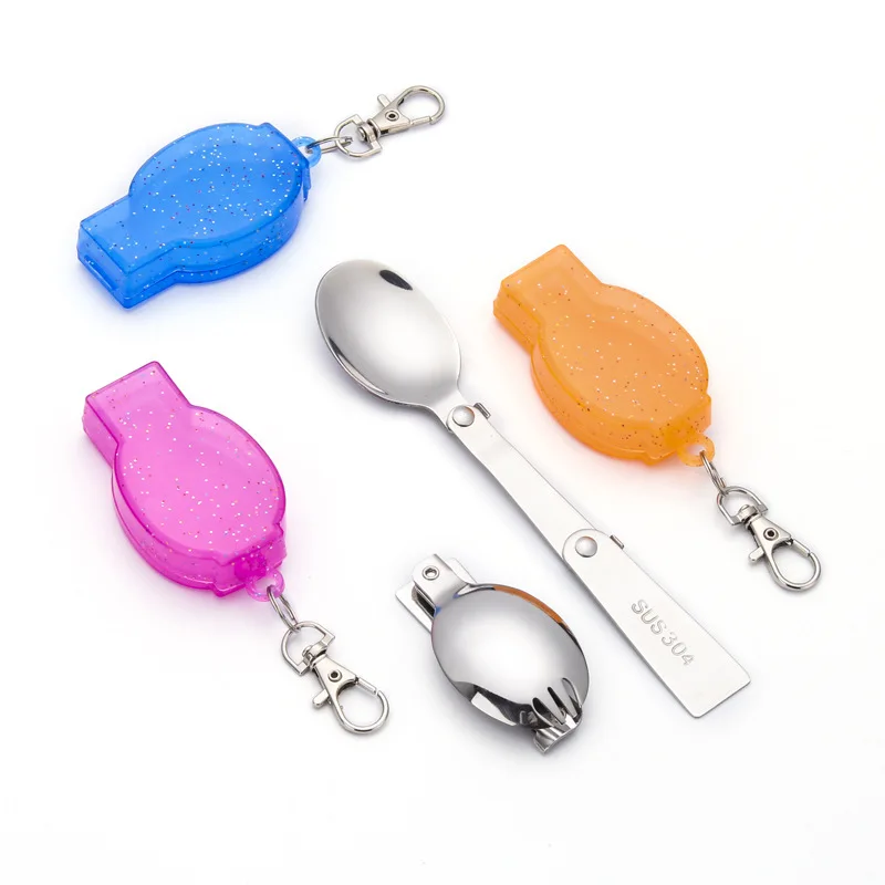 Outdoor Portable Sporks Foldable Stainless Steel Camping Spoon with Plastic Storage Box, Silver
Outdoor Portable Sporks Foldable Stainless Steel Camping Spoon with Plastic Storage Box, Silver