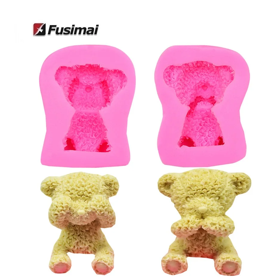 Fusimai DIY Handmade Silica Gel Mold Bears 3d Silicone Animals Bear Candle Molds
Fusimai DIY Handmade Silica Gel Mold Bears 3d Silicone Animals Bear Candle Molds