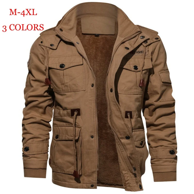 High Quality Winter Men Jackets and Coats 2021 Military Men Pilot Fleece Jackets Warm Thicken Outerwear Plus Size Jackets
High Quality Winter Men Jackets and Coats 2021 Military Men Pilot Fleece Jackets Warm Thicken Outerwear Plus Size Jackets