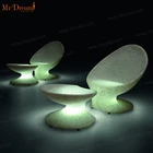 Mr.Dream led light furniture plastic bar chairs without arms(accept customized)