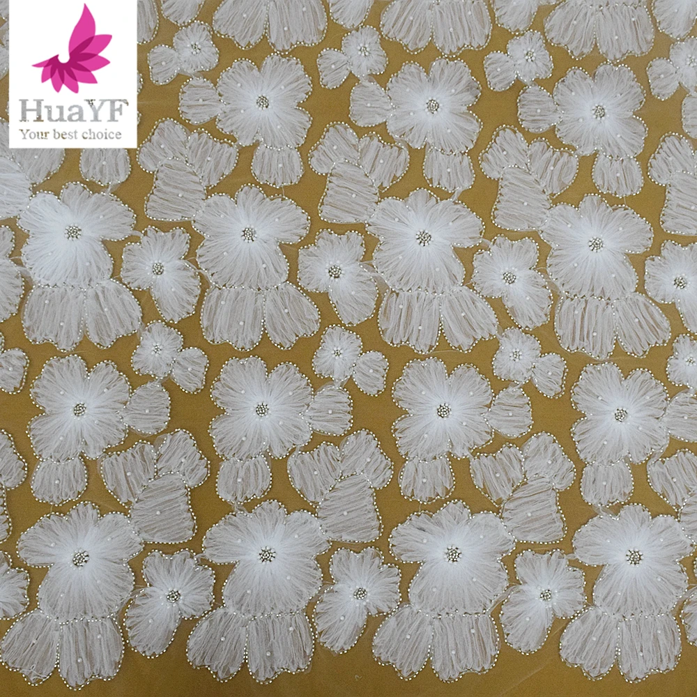 2023 african Coiling embroidery white 3d flower pearls beaded applique french wedding bridal lace dress fabric HY2365
2023 african Coiling embroidery white 3d flower pearls beaded applique french wedding bridal lace dress fabric HY2365