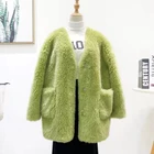 Women lambsWool Coat New design warm winter Faux Shearling Teddy Furry cashmere