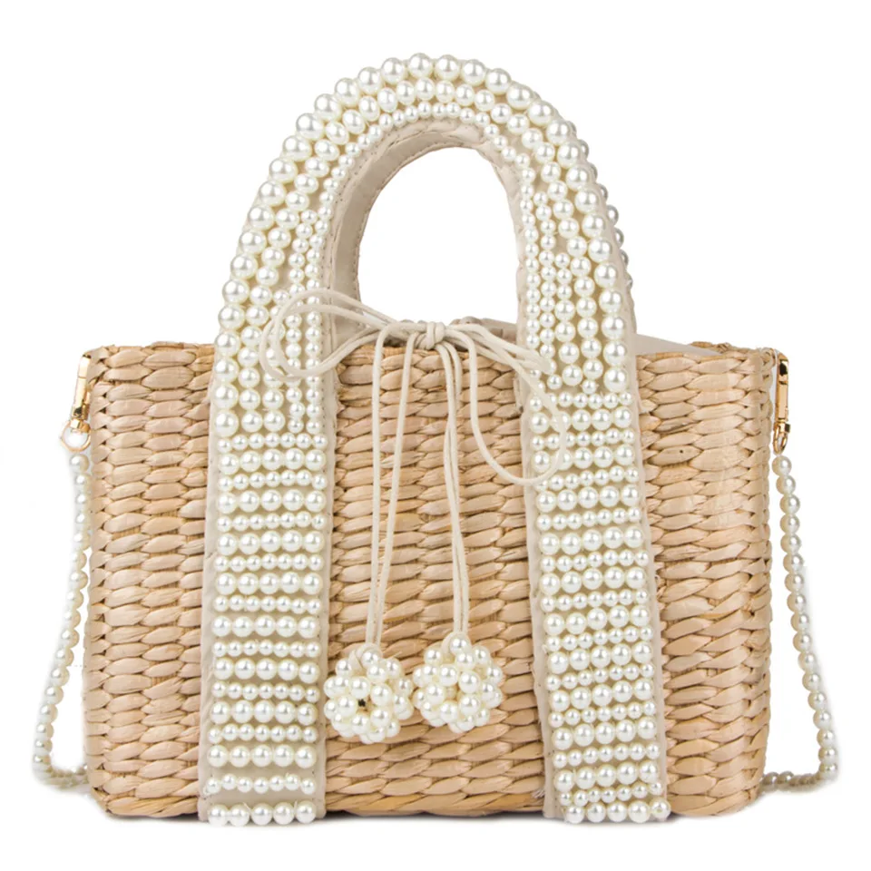2022 Summer Luxury New Pearls Straw Basket Tote Bag for Women Lady Outdoor Beach Travel Dress
2022 Summer Luxury New Pearls Straw Basket Tote Bag for Women Lady Outdoor Beach Travel Dress