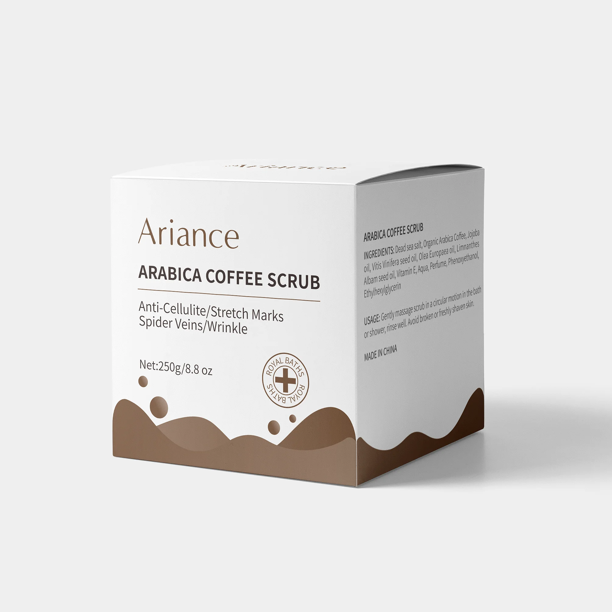 Ariance Whitening Coffee Body Scrub for Exfoliant and deep cleansing wholesale coffee scrub
Ariance Whitening Coffee Body Scrub for Exfoliant and deep cleansing wholesale coffee scrub