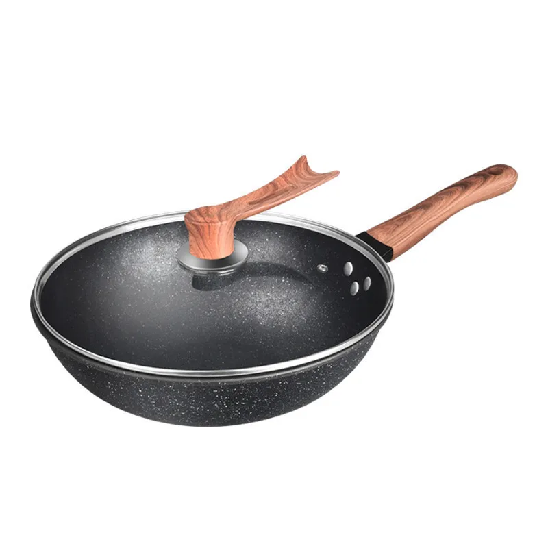 High Temperature non-stick Frying Pan Ceramic Coating Copper Aluminum Pan with Lid, Black
High Temperature non-stick Frying Pan Ceramic Coating Copper Aluminum Pan with Lid, Black
