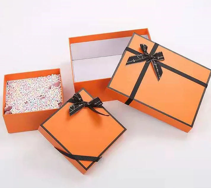 luxury design elegant printing two pieces gift box packaging