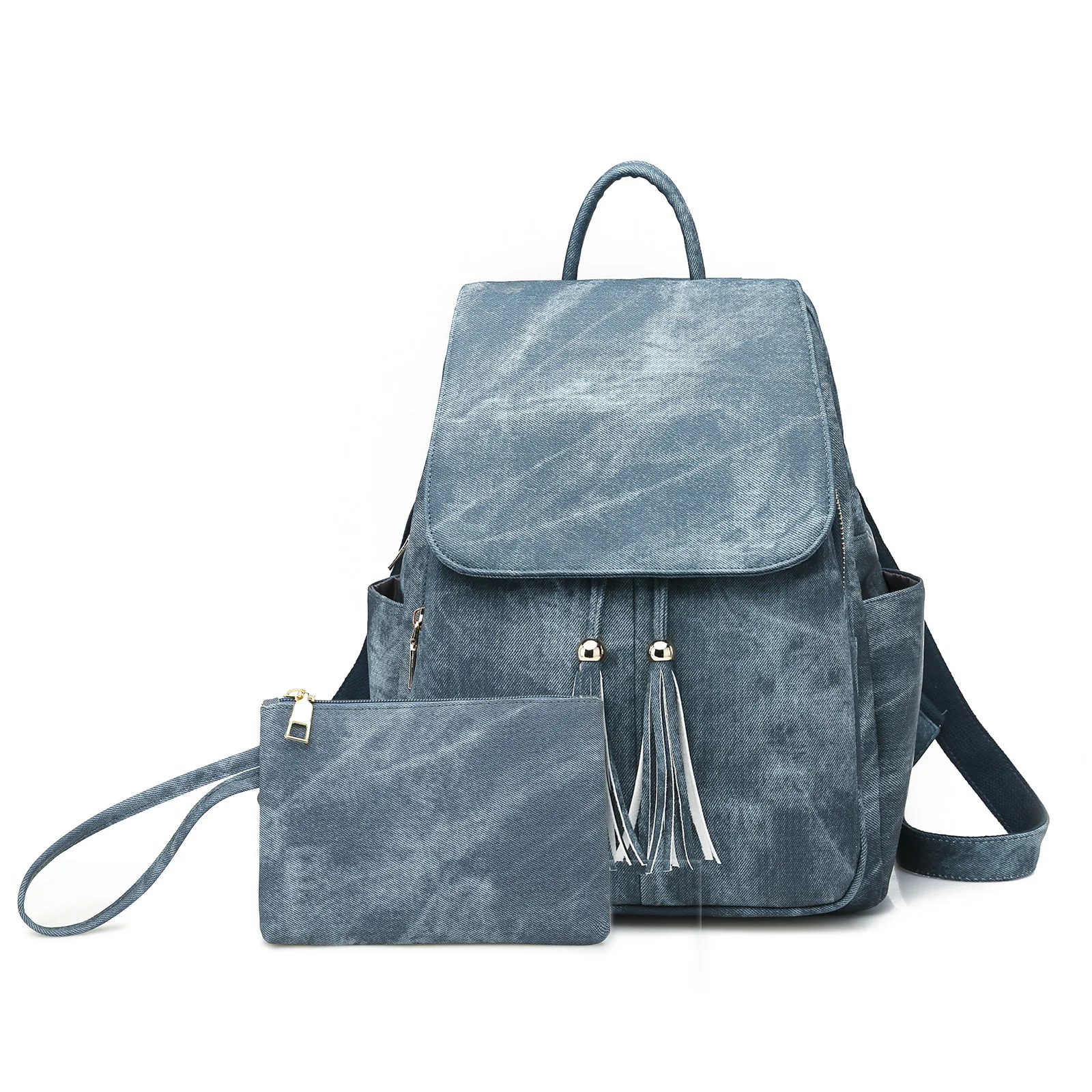 2 In 1 Set PU Leather Fashion Backpack Shoulder Bag with Charm Tassel Backpack Purse for Women
2 In 1 Set PU Leather Fashion Backpack Shoulder Bag with Charm Tassel Backpack Purse for Women