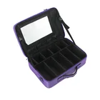 Professional large make up Bag case Waterproof Detachable Makeup Organizer Toiletry Cosmetic Bag with mirror for Men Women