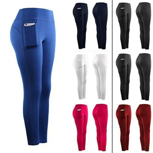 Women High Elasticity Yoga Pants Fitness Running Gym Sports Pants with Pockets Fitness Yoga Leggings
Women High Elasticity Yoga Pants Fitness Running Gym Sports Pants with Pockets Fitness Yoga Leggings