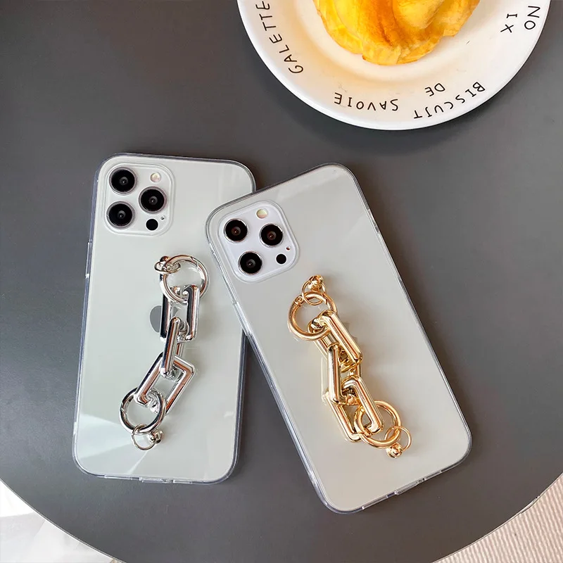 Hot Luxury Metal Bracelet Chain Phone Case For iPhone 11 12 Mini XS XR 7 8 Plus Fashion Soft silicon Cover, Multi
Hot Luxury Metal Bracelet Chain Phone Case For iPhone 11 12 Mini XS XR 7 8 Plus Fashion Soft silicon Cover, Multi