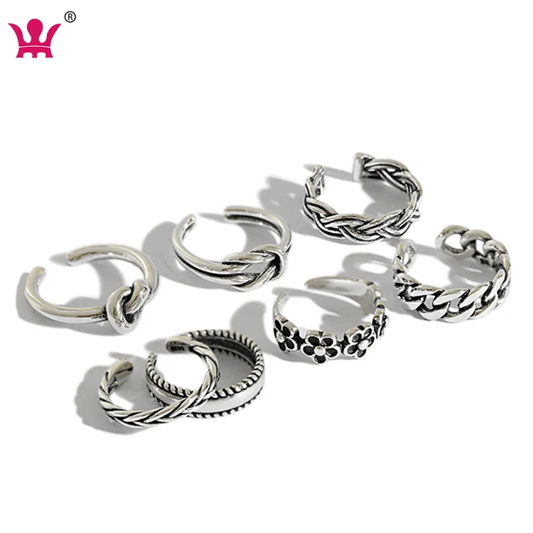 Dropshipping Silver Ring Wholesale Jewelry Steel woman Toes Ring Antique Black S925 Sterling Silver
Dropshipping Silver Ring Wholesale Jewelry Steel woman Toes Ring Antique Black S925 Sterling Silver