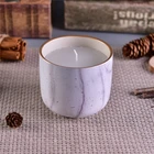 natural style new creative luxury scented matte white candle container holders