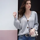 2019 fashion buttoned sweater v neck knitted sweater cardigan for women