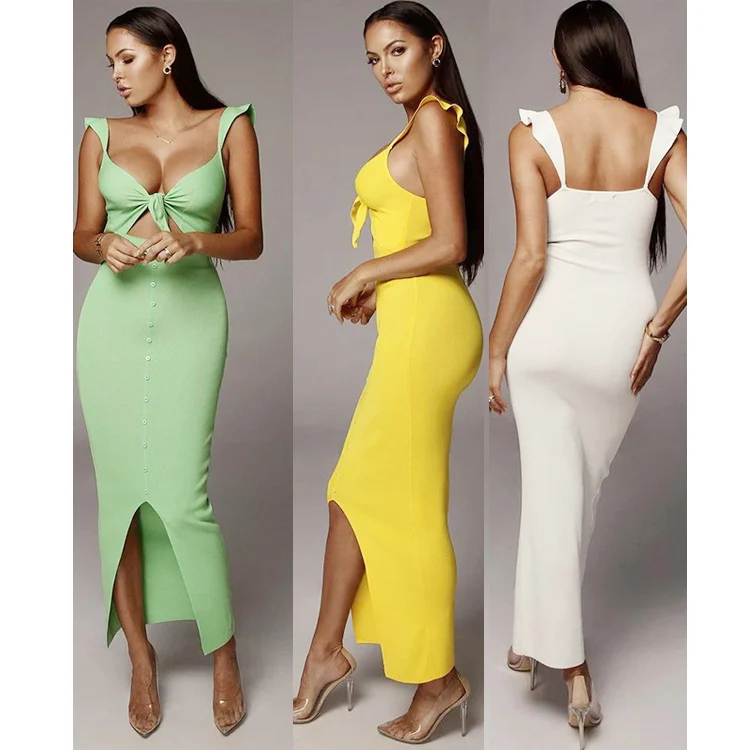 Free Shipping In stock fashion Front Tied clothes casual wear women dress summer lady dress
Free Shipping In stock fashion Front Tied clothes casual wear women dress summer lady dress