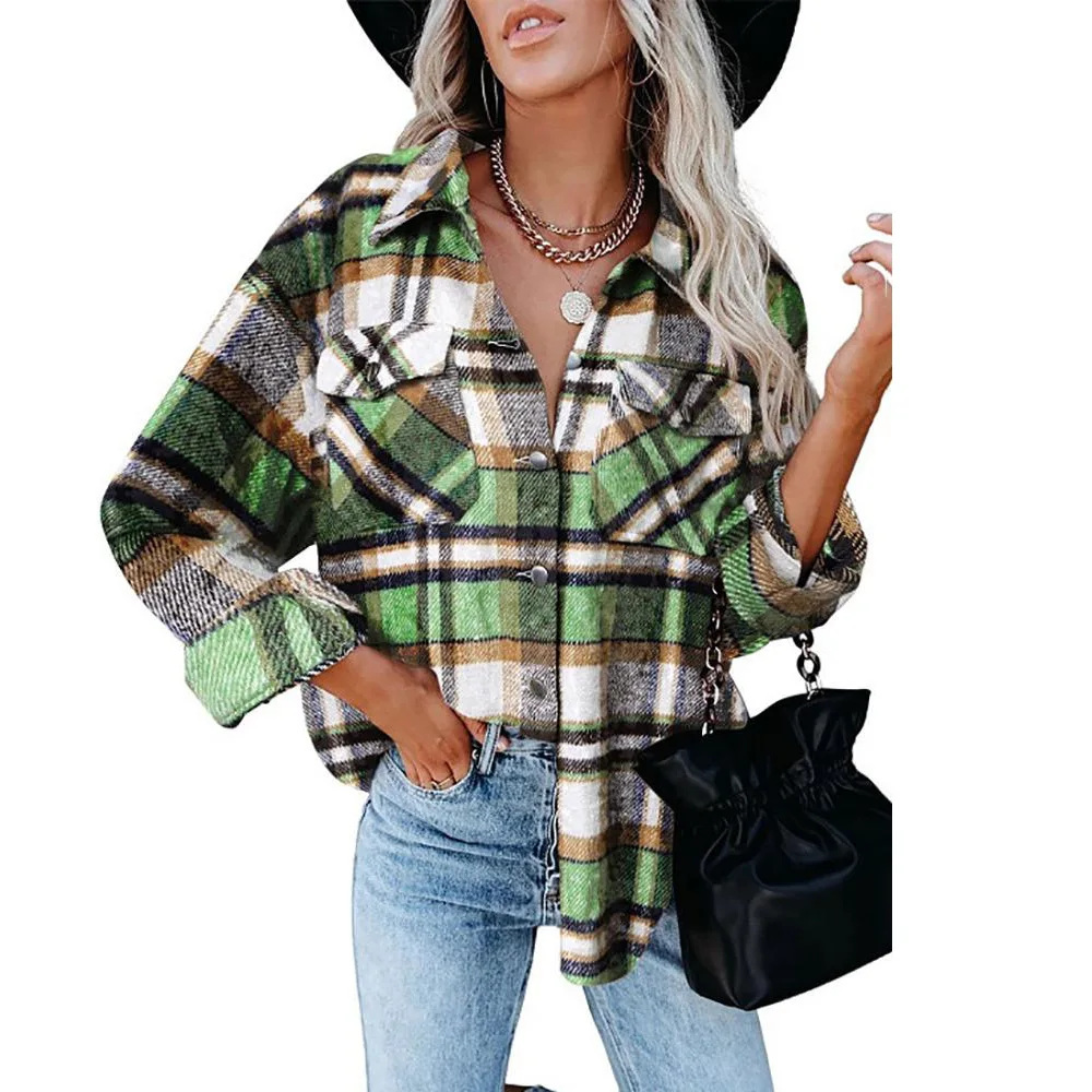 Manufacture plaid flannel shirt women new fashion women plaid jacket winter womens plaid long sleeve shirt shackets, As picture
Manufacture plaid flannel shirt women new fashion women plaid jacket winter womens plaid long sleeve shirt shackets, As picture