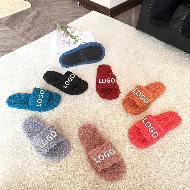 OEM custom logo faux fur women's slippers outdoor slides footwear sandals for women and ladies fluffy fur shoes, Customized color
OEM custom logo faux fur women's slippers outdoor slides footwear sandals for women and ladies fluffy fur shoes, Customized color