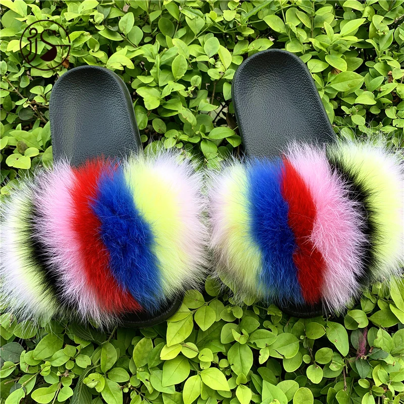 2021 Wholesale Price Real Fox Fur Slides Summer Outdoor Plush Fur Slippers For Women Popular Fur Ladies Sandals, Picture
2021 Wholesale Price Real Fox Fur Slides Summer Outdoor Plush Fur Slippers For Women Popular Fur Ladies Sandals, Picture