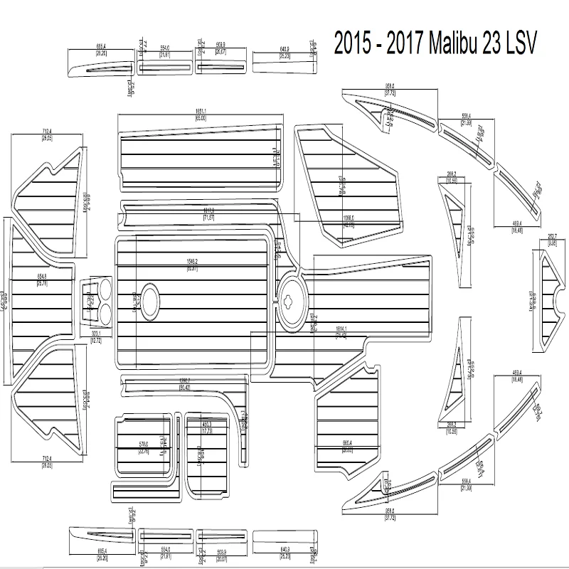 2015 - 2017 Malibu 23 LSV Swim Step & Cockpit Pad Boat EVA Teak Decking 1/4" 6mm
2015 - 2017 Malibu 23 LSV Swim Step & Cockpit Pad Boat EVA Teak Decking 1/4" 6mm