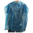Barber Cape Disposable Custom Salon Men Logo See Through Hairdressing Hair Cutting