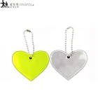2019 New Orafol 600 candle lights heart pendant charm bag accessories safety hanger reflective keychain